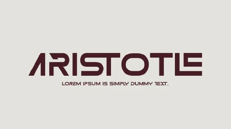 Aristotle font