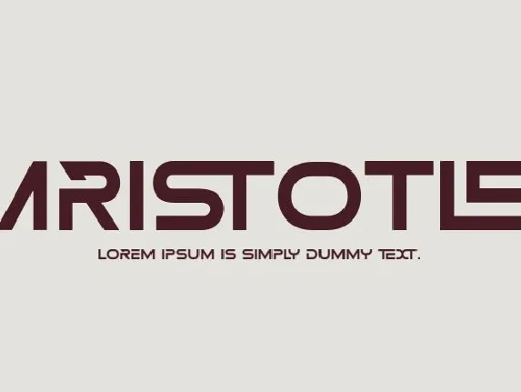 Aristotle font