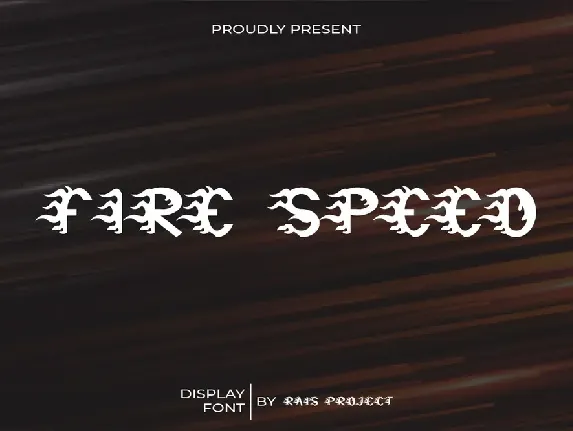 Fire Speed Demo font