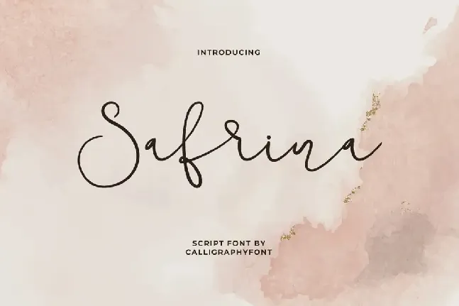 SafrinaDemo font