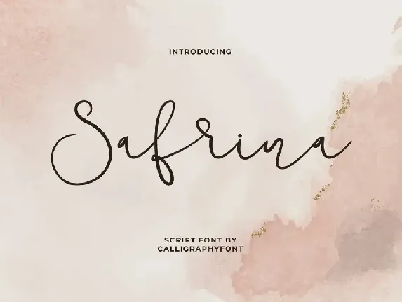 SafrinaDemo font