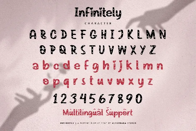 Infinitely font