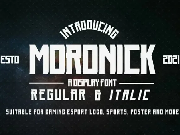 Moronick font