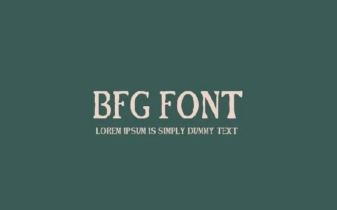 BFG font