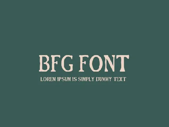 BFG font