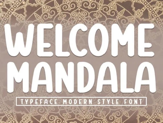 Welcome Mandala Display font