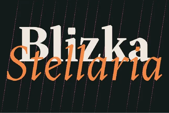 Blizka Family font