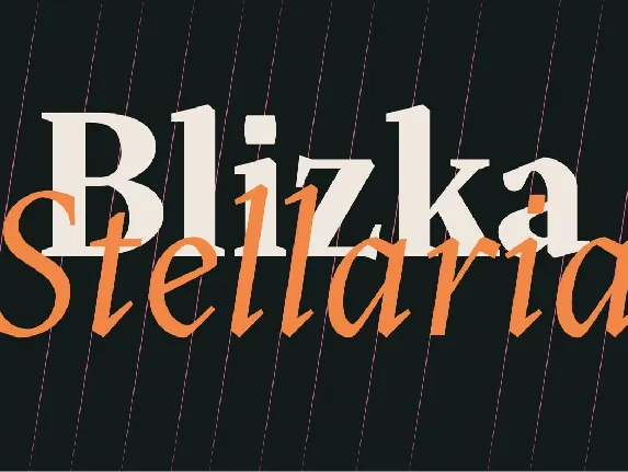 Blizka Family font