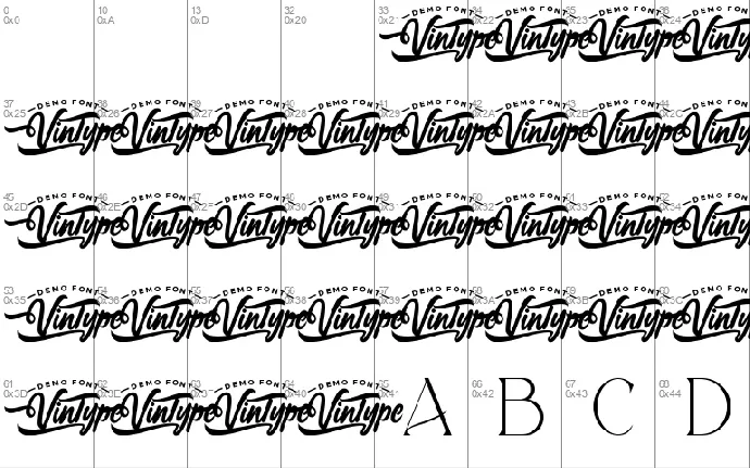 Cedaredge Demo font