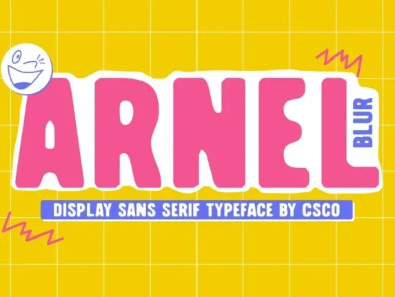 Arnel Blur font