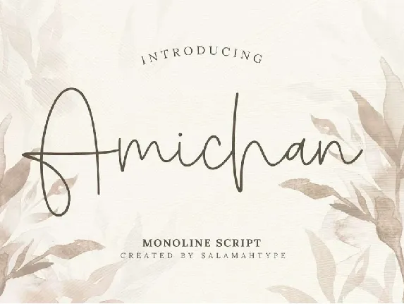 Amichan font