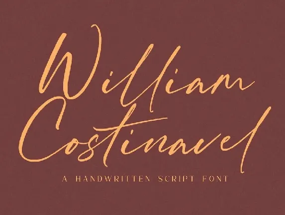 William Costinavel font