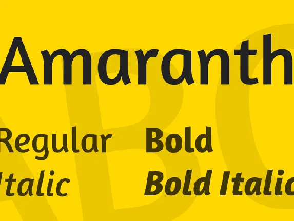 Amaranth font