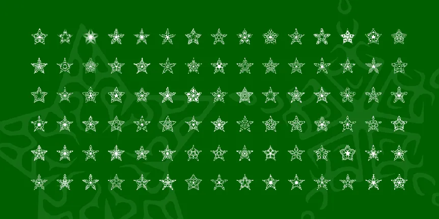 90 Stars BRK font