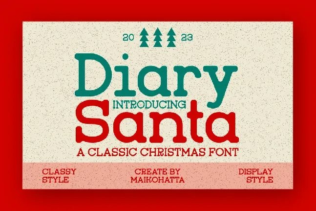 Diary Santa font