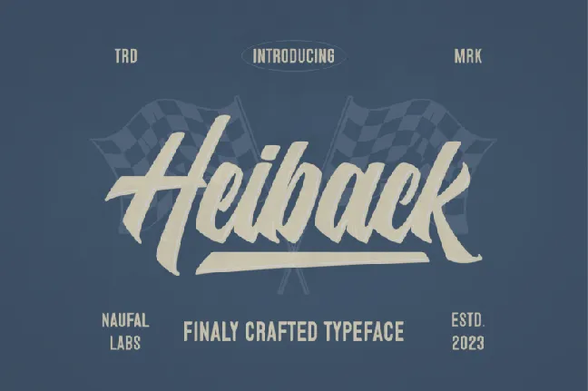 Heiback font