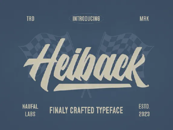 Heiback font