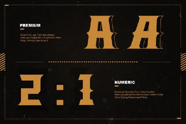 The Legend Display font