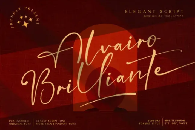 Alvairo Brilliante font