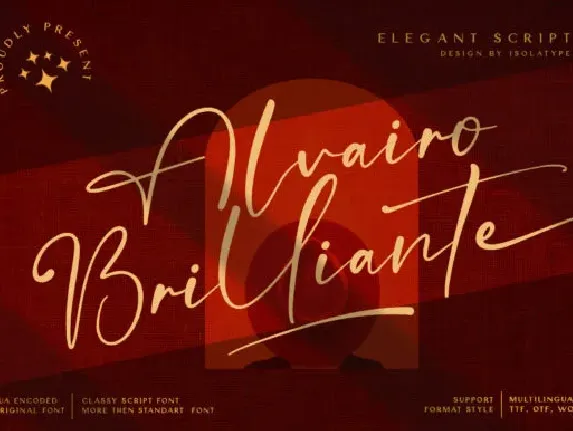 Alvairo Brilliante font