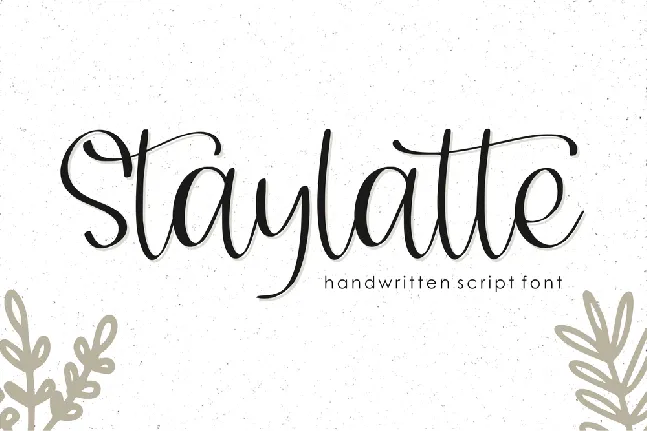 Staylatte font