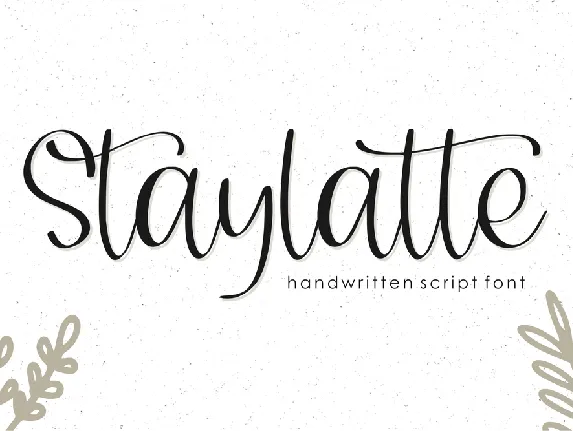 Staylatte font