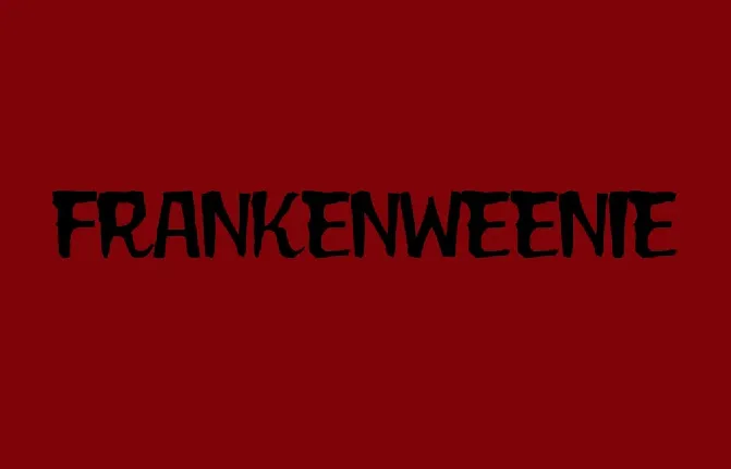 Frankenweenie Movie Poster font