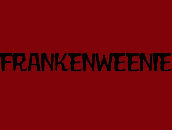 Frankenweenie Movie Poster font