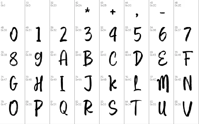 Midsta font