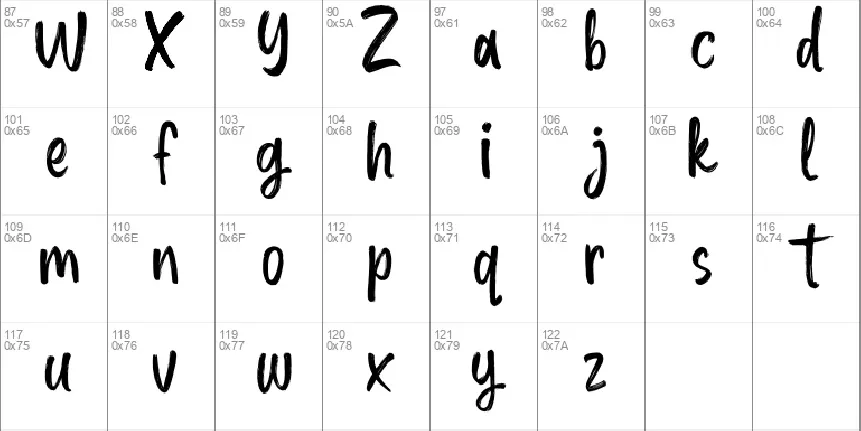 Midsta font