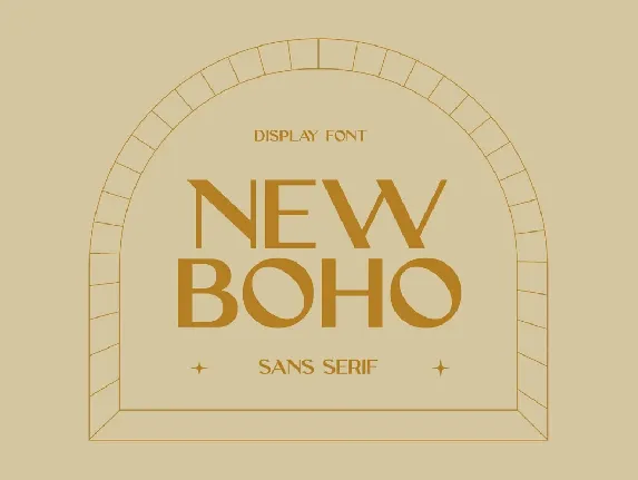 New Boho font