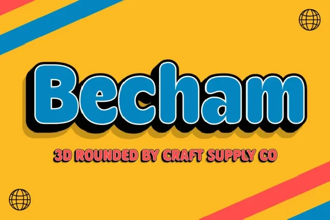 Becham Rounded 3D font