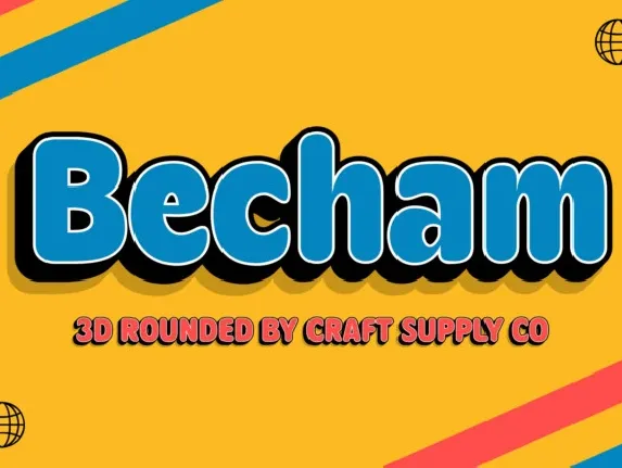 Becham Rounded 3D font