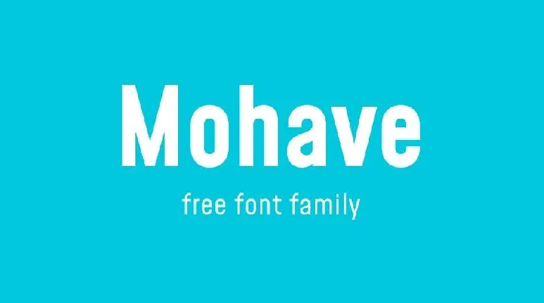 Mohave font