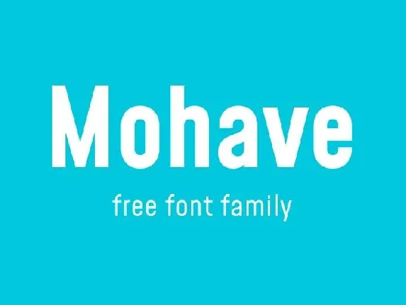 Mohave font