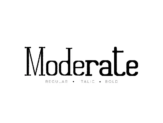 Moderate Demo font