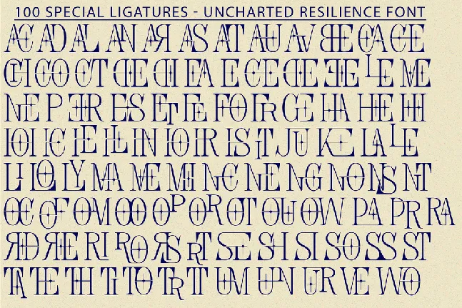 Uncharted Resilience Demo font