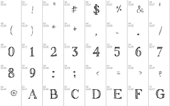 Sketch Serif font