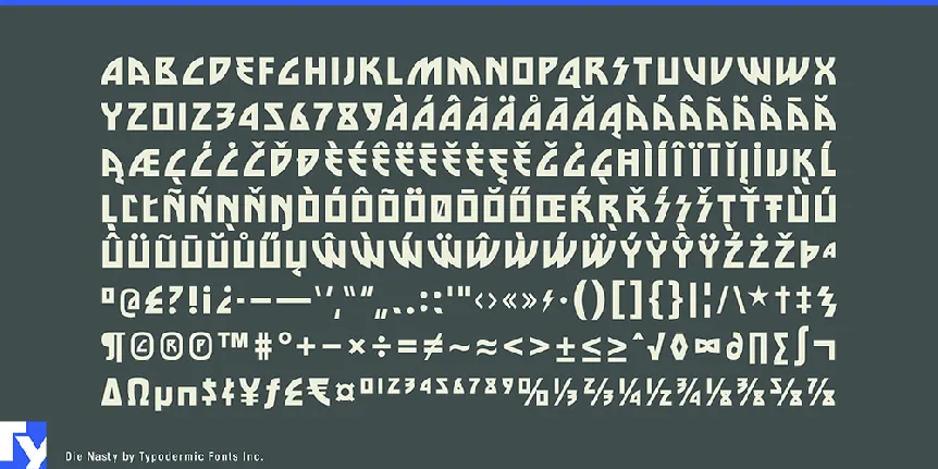 Die Nasty font