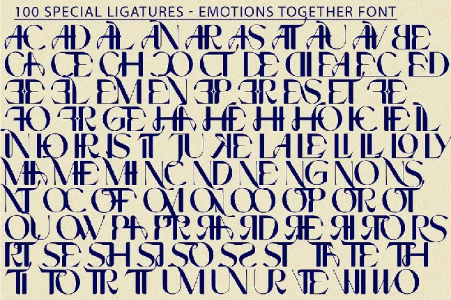 EMOTIONS TOGETHER DEMO font