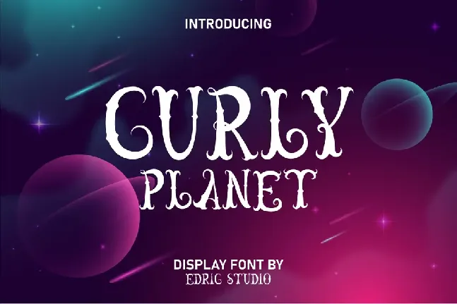 Curly Planet font