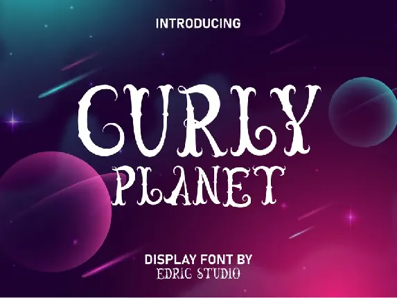 Curly Planet font