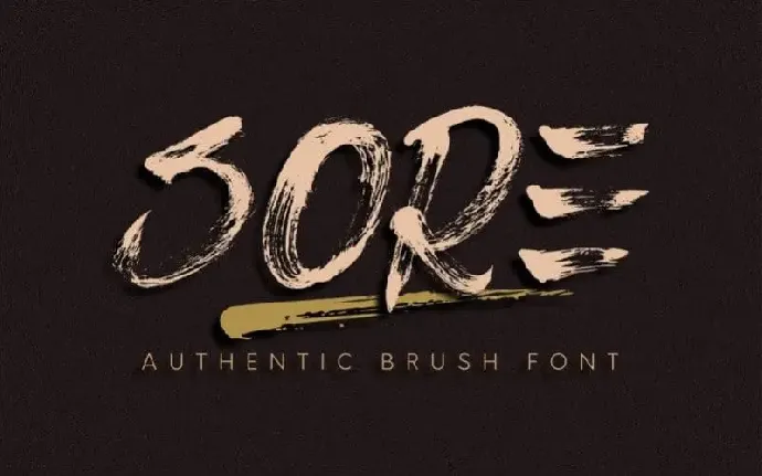 Sore Brush font