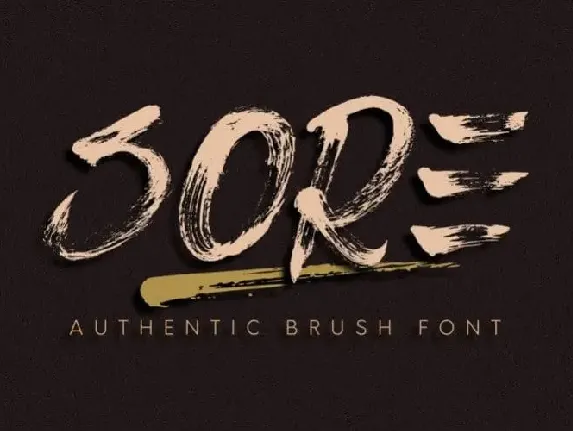 Sore Brush font