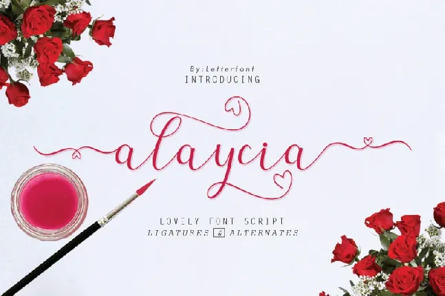 Alaycia Calligraphy font