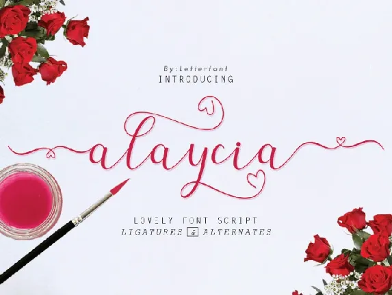 Alaycia Calligraphy font