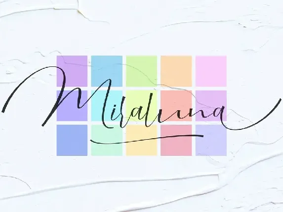 Miraluna Script font