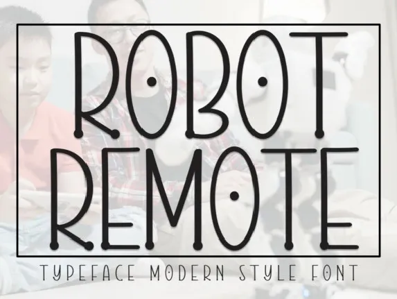 Robot Remote Display font