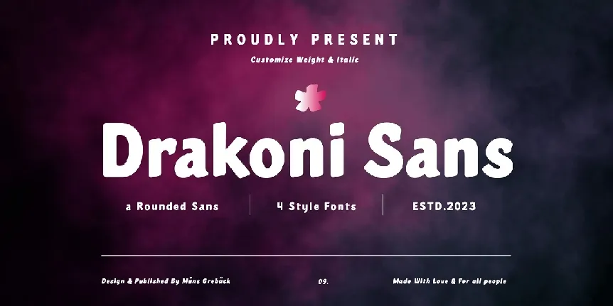 Drakoni Sans font