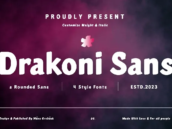 Drakoni Sans font